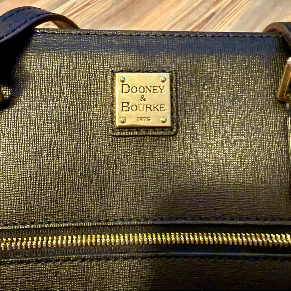 Dooney & Bourke Black Leather Tote - Picture 9 of 12